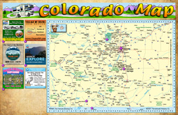 Colorado State Map and Mileage Chart